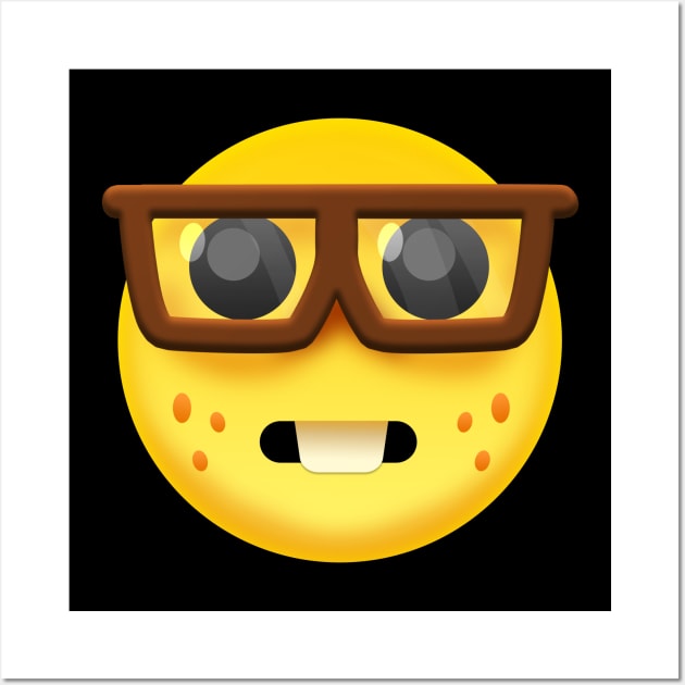 Confused Nerd Emoji Meme - Design Wall Art by Tytex